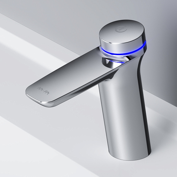 Смеситель для раковины (умывальника) AM.PM Inspire 2.0 F50A82400 с термостатом и донным клапаном, электронный, хром-2