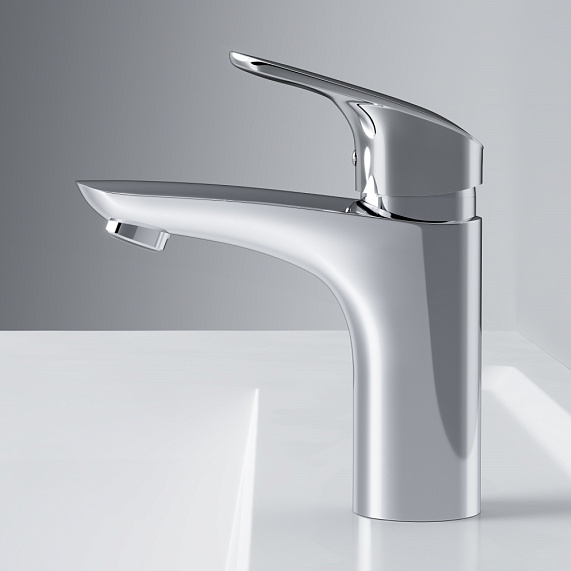 Тумба с раковиной и смесителем 65 AM.PM Like M80FSX0652WG напольная на ножках белый глянец-3