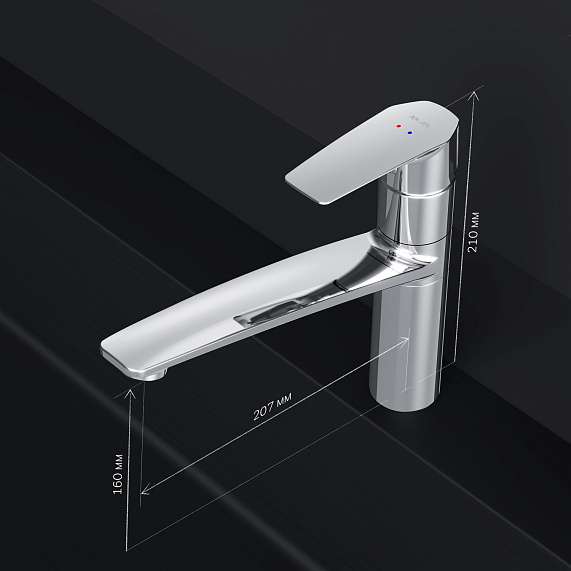 Смеситель для кухни AM.PM Gem F90A00000 хром-7