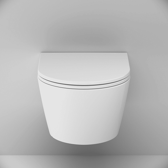 Унитаз подвесной 49 AM.PM Stern C7L1700LMSC с сиденьем микролифт, белый-6