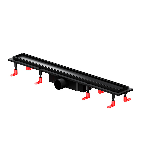 Душевой трап (лоток) 70 AM.PM PrimeFlow W02SC-U11-070-04BM комбинированный затвор с черной матовой решеткой под плитку-21