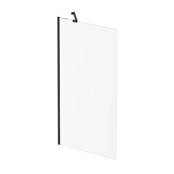 Стеклянная шторка для ванны 80 AM.PM Gem W90BS-080-140BT фиксированная, профиль черный матовый-2