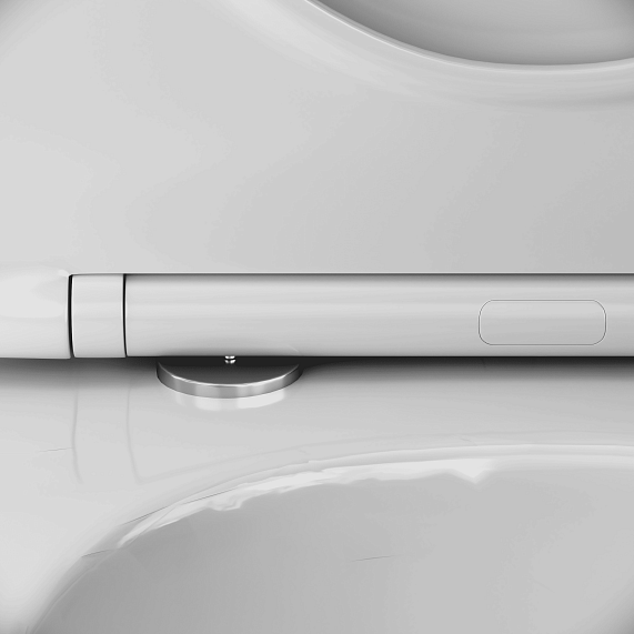 Унитаз подвесной AM.PM Like C801901SC торнадо безободковый с сиденьем микролифт, белый-8