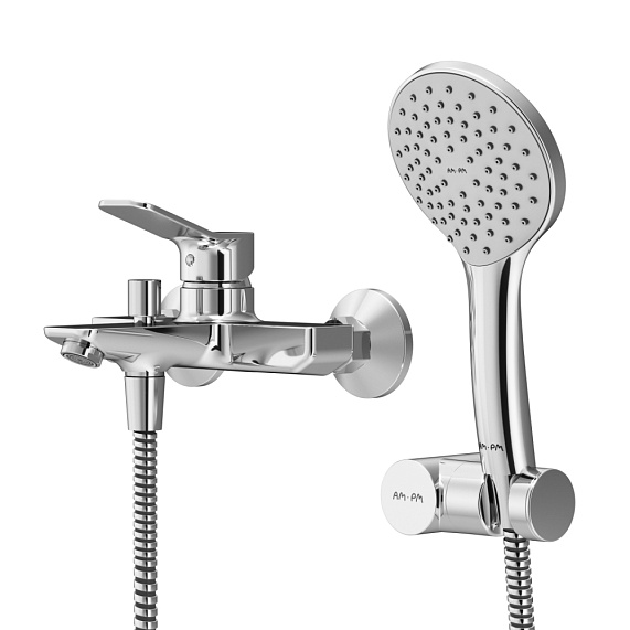 Смеситель для ванны и душа AM.PM X-Joy F85A15000 душевая лейка, шланг 1750, хром-8