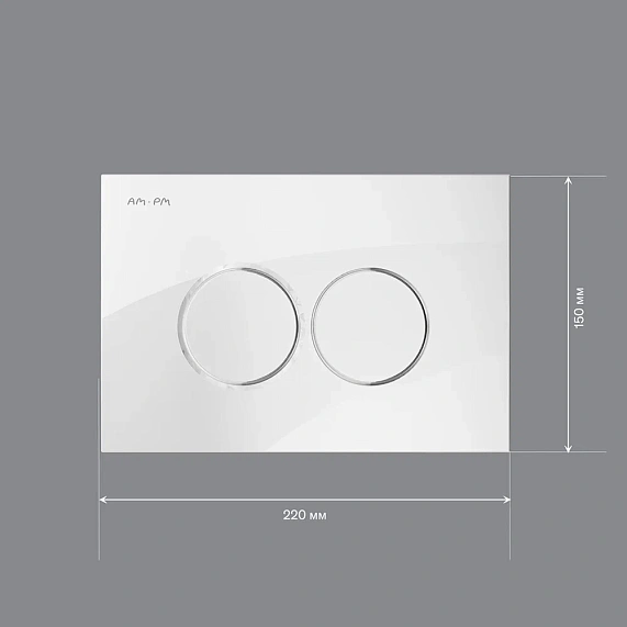 Клавиша смыва для инсталляции AM.PM ProC L I070101 механическая белая глянцевая-4
