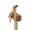 Гигиенический душ со смесителем Damixa Option 214000000 бронзовый встраиваемый, шланг 1500, держатель