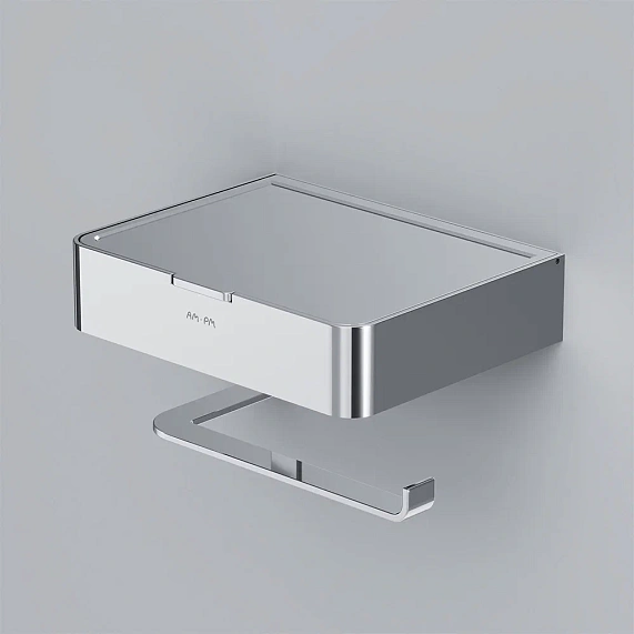 Держатель для туалетной бумаги настенный AM.PM Inspire 2.0 A50A341500 с полочкой, хром