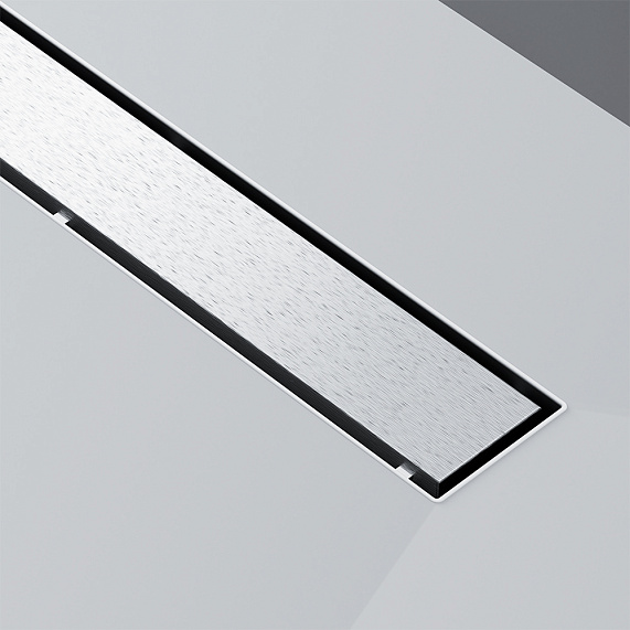 Душевой трап (лоток) 60 AM.PM MasterFlow W01SC-U11-060-04SB комбинированный затвор со стальной матовой решеткой под плитку-19