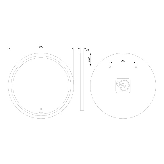 Мебель для ванной 80 AM.PM X-Joy подвесная, белый глянец подвесная-5