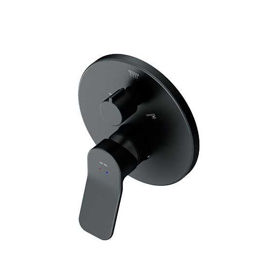 Встраиваемая душевая система AM.PM X-Joy FB85A3RH42 черный: тропический верхний душ, излив с душевой лейкой-9