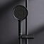 Душевая система AM.PM X-Joy F0785A622 стойка с тропическим душем, смесителем, черная матовая