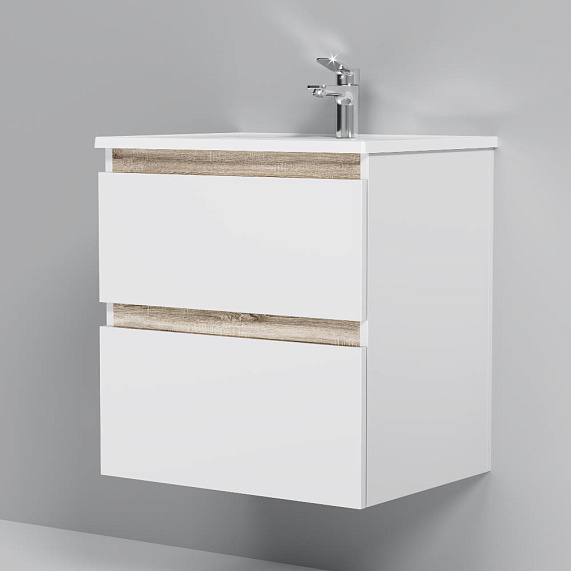 Тумба с раковиной 60 AM.PM X-Joy M85AFHX0602WG подвесная белый глянец-3