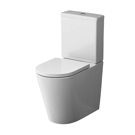 Унитаз-компакт напольный AM.PM Flash C9H8600LMSC безободковый с сиденьем микролифт, белый-10
