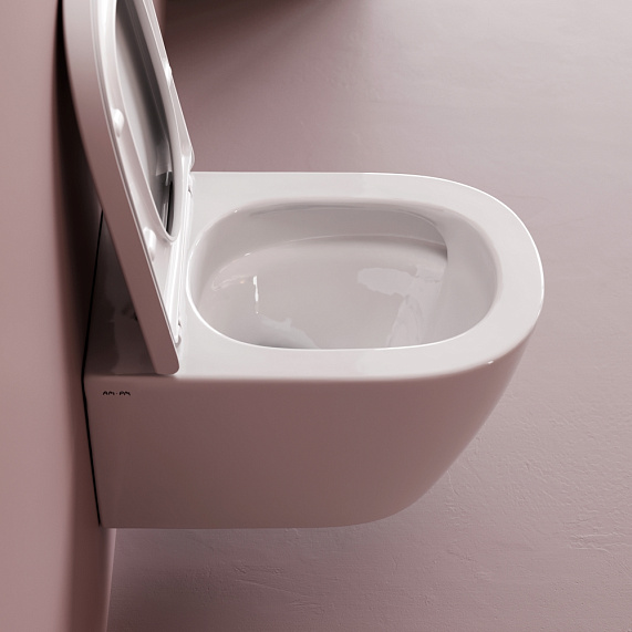 Унитаз подвесной AM.PM Libre C601900SC торнадо безободковый с сиденьем микролифт, белый-9