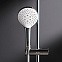 Душевая система AM.PM Gem F0790420 стойка с тропическим душем, термостатом, хром