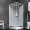 Душевая кабина 90x90 AM.PM Gem W90C-403-090MT профиль серебристый, низкий поддон
