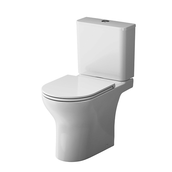 Унитаз-компакт напольный AM.PM Fresh C8B8900LMSC торнадо безободковый с сиденьем микролифт, белый-7