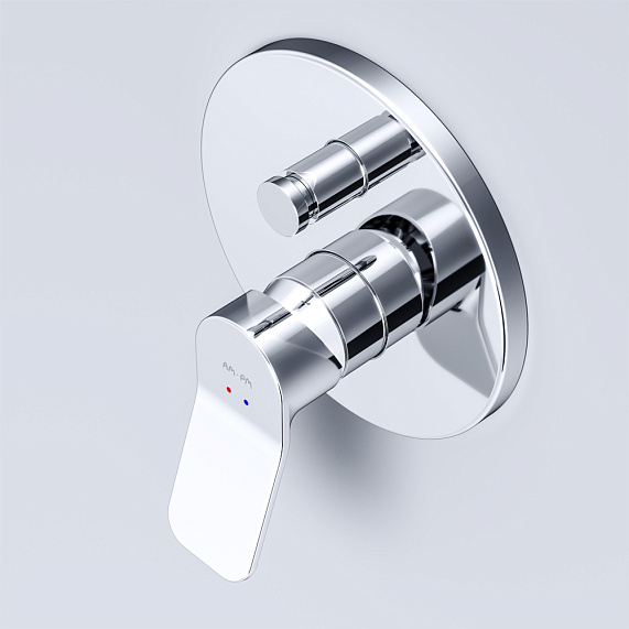 Смеситель для ванны и душа AM.PM X-Joy F85A45000 хром встраиваемый-4