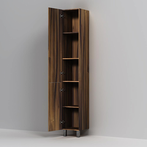 Шкаф-пенал для ванной 30 AM.PM Gem M90CSL0306HF напольный левый орех-3