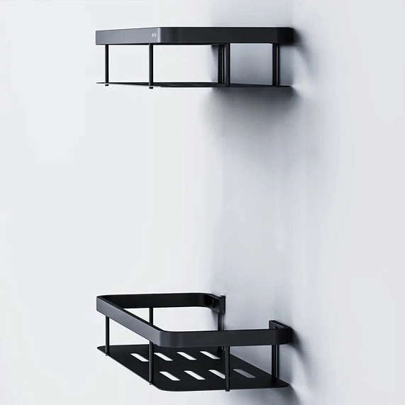 Полка в ванную AM.PM Sense L A7453222 двухъярусная черная-2