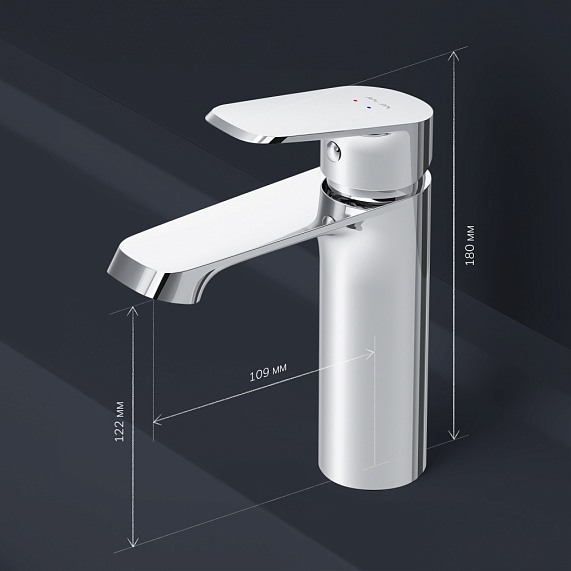 Тумба с раковиной и смесителем 100 AM.PM Func M8FFUX1002WM подвесная/напольная на ножках белая матовая-6