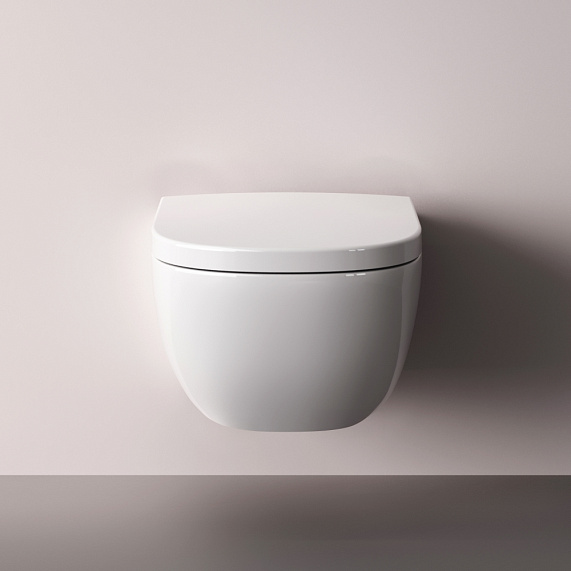 Унитаз подвесной AM.PM Above C9X1900SC торнадо безободковый с сиденьем микролифт, белый-1