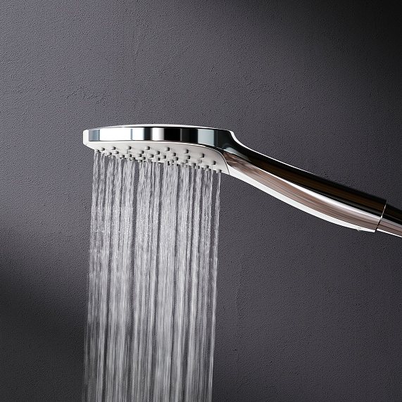 Душевая система AM.PM Gem F0790000 стойка с тропическим душем, хром-6