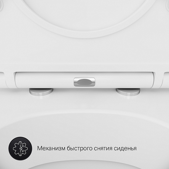 Унитаз напольный AM.PM Gem C908607SC с сиденьем микролифт, белый-7