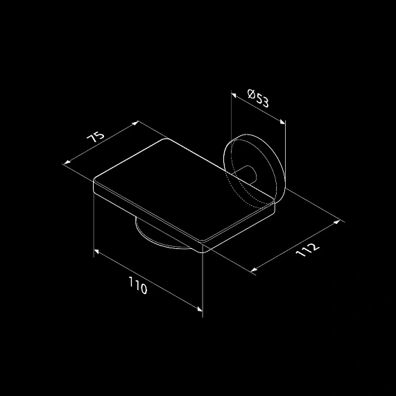Набор аксессуаров AM.PM X-Joy черный (крючок, мыльница, вешалка)-6