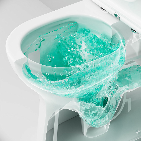 Унитаз-компакт напольный AM.PM Fresh C8B8900LMSC торнадо безободковый с сиденьем микролифт, белый-4