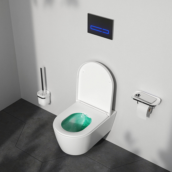 Унитаз подвесной 49 AM.PM Stern C7L1700LMSC с сиденьем микролифт, белый-2