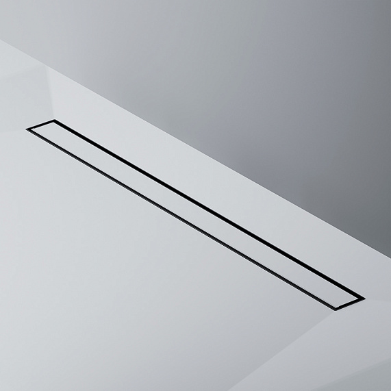 Душевой трап (лоток) 90 AM.PM MasterFlow W01SC-U11-090-04BM комбинированный затвор с черной матовой решеткой под плитку-16