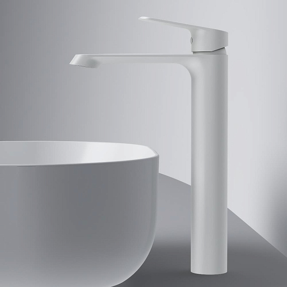 Смеситель для раковины (умывальника) AM.PM Func F8F92033 высокий, белый-3