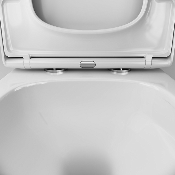 Унитаз подвесной AM.PM Gem C901901SC безободковый с сиденьем микролифт, белый-8