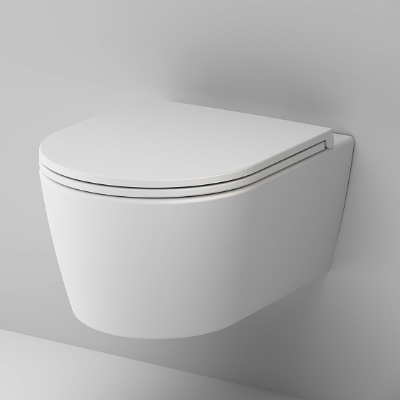 Унитаз подвесной AM.PM Func C8F1700MWSC (глубина 49 см) безободковый с сиденьем микролифт, белый матовый-3