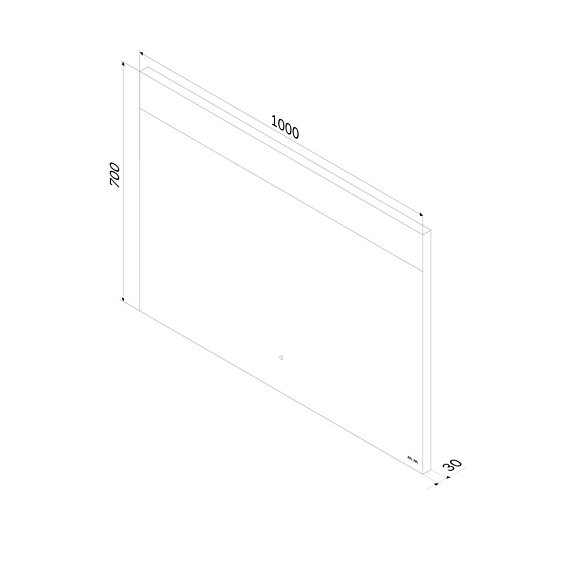 Зеркало с подсветкой в ванную прямоугольное 100 AM.PM Libre M60MOX1001SA с антизапотеванием сенсорное-10