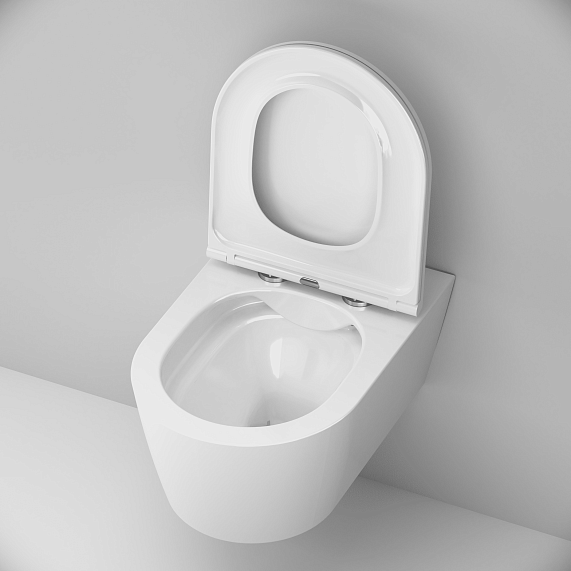 Унитаз подвесной 49 AM.PM Stern C7L1700LMSC с сиденьем микролифт, белый-5