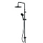 Душевая система AM.PM Gem F0790022 стойка с тропическим душем, черная