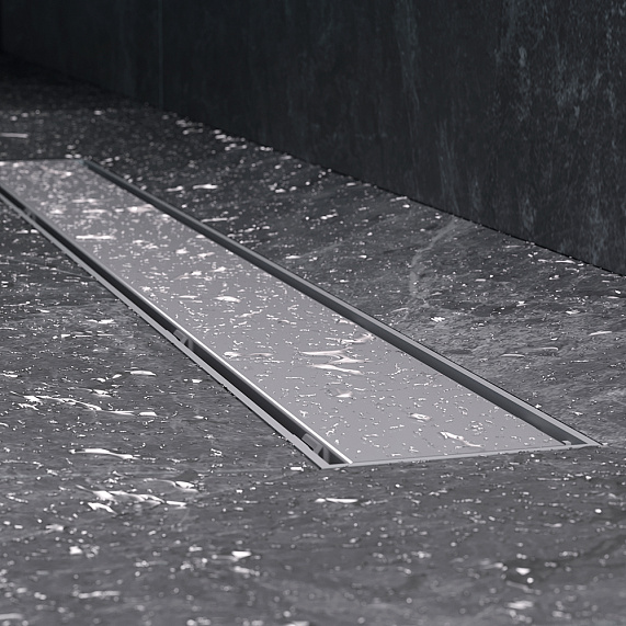 Душевой трап (лоток) 70 AM.PM PrimeFlow W02SC-U11-070-04SB комбинированный затвор со стальной матовой решеткой под плитку-13