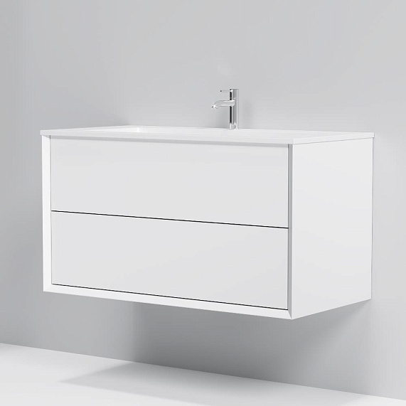 База под раковину 100 AM.PM Libre M60FHX1002WM подвесная белая матовая-8