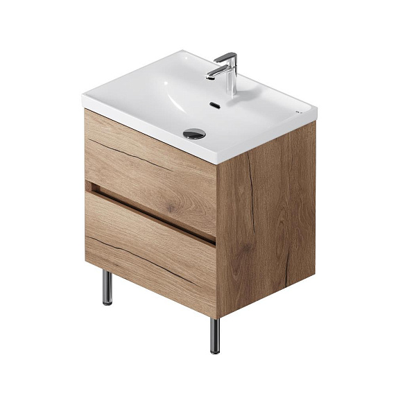 Тумба с раковиной 60 AM.PM Above M9X-FSX0602OF-WCC0600WG напольная, под дерево-9