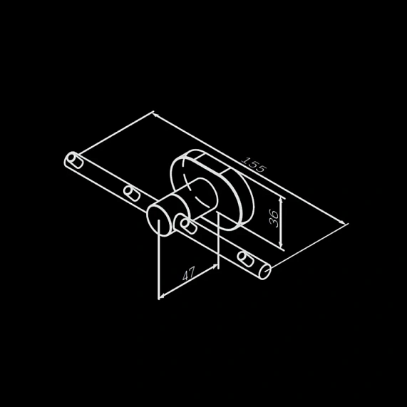 Крючки для полотенец AM.PM Sense L A7435900 хром, 4 шт на планке-7