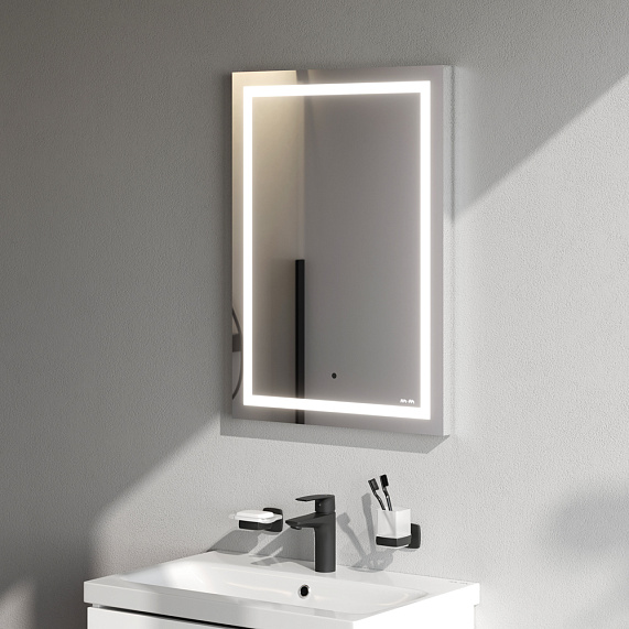 Зеркало с подсветкой в ванную прямоугольное 50 AM.PM Gem M91AMOX0501WG сенсорное-2