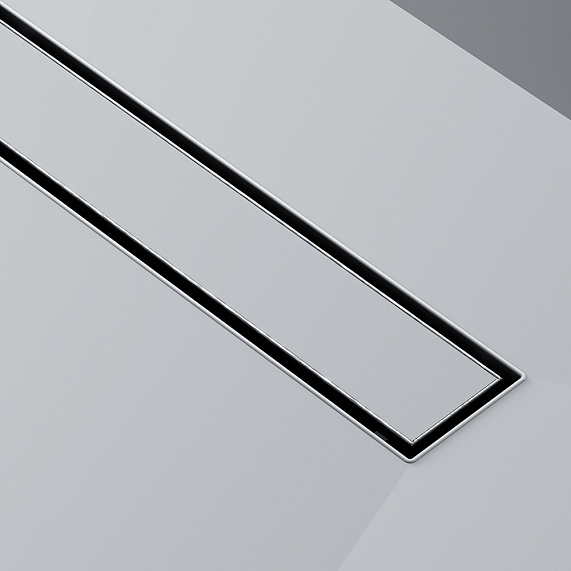 Душевой трап (лоток) 90 AM.PM MasterFlow W01SC-U11-090-04SB комбинированный затвор со стальной матовой решеткой под плитку-17