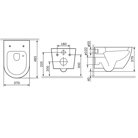 Унитаз подвесной AM.PM Like C801901SC торнадо безободковый с сиденьем микролифт, белый-10