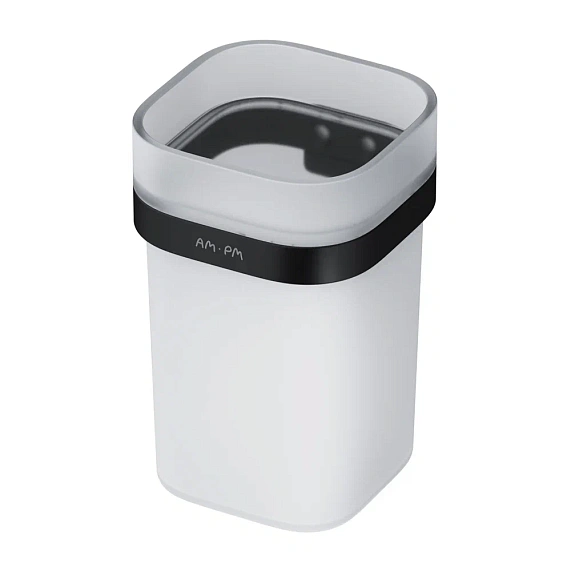 Стакан для зубных щеток настенный AM.PM Func A8F34322 стеклянный, черный-6