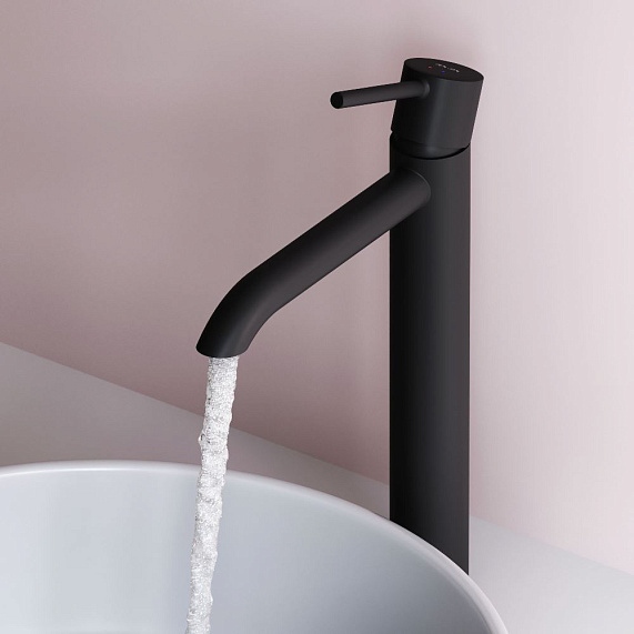 Смеситель для раковины (умывальника) AM.PM Libre F6092022 высокий черный-1
