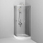 Душевой уголок с поддоном 80x80 AM.PM X-Joy W88E-205-080MT прозрачное стекло, профиль серебристый