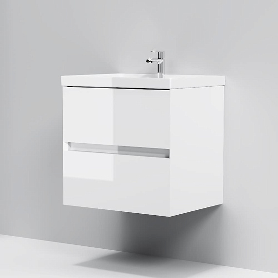 Тумба с раковиной 60 AM.PM Above M9X-FHX0602WG-WCC0600WG подвесная белая глянцевая-7