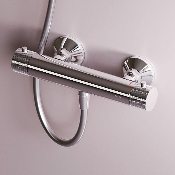 Смеситель для душа AM.PM Libre F6040000 термостат, черный